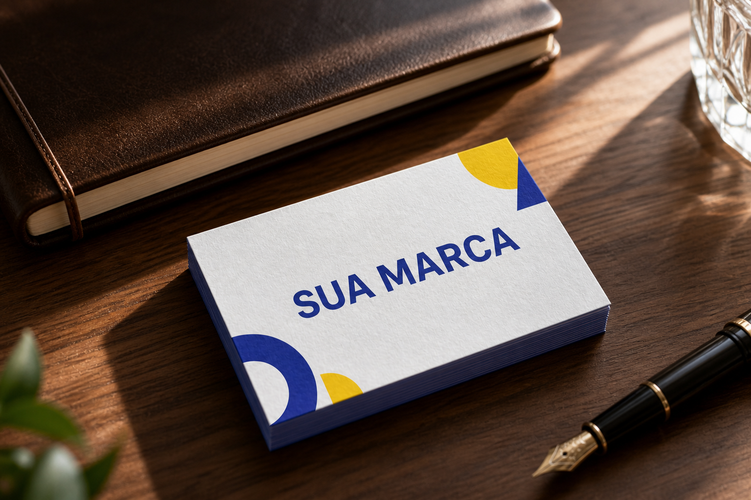 Cartões de visita personalizados com sua marca