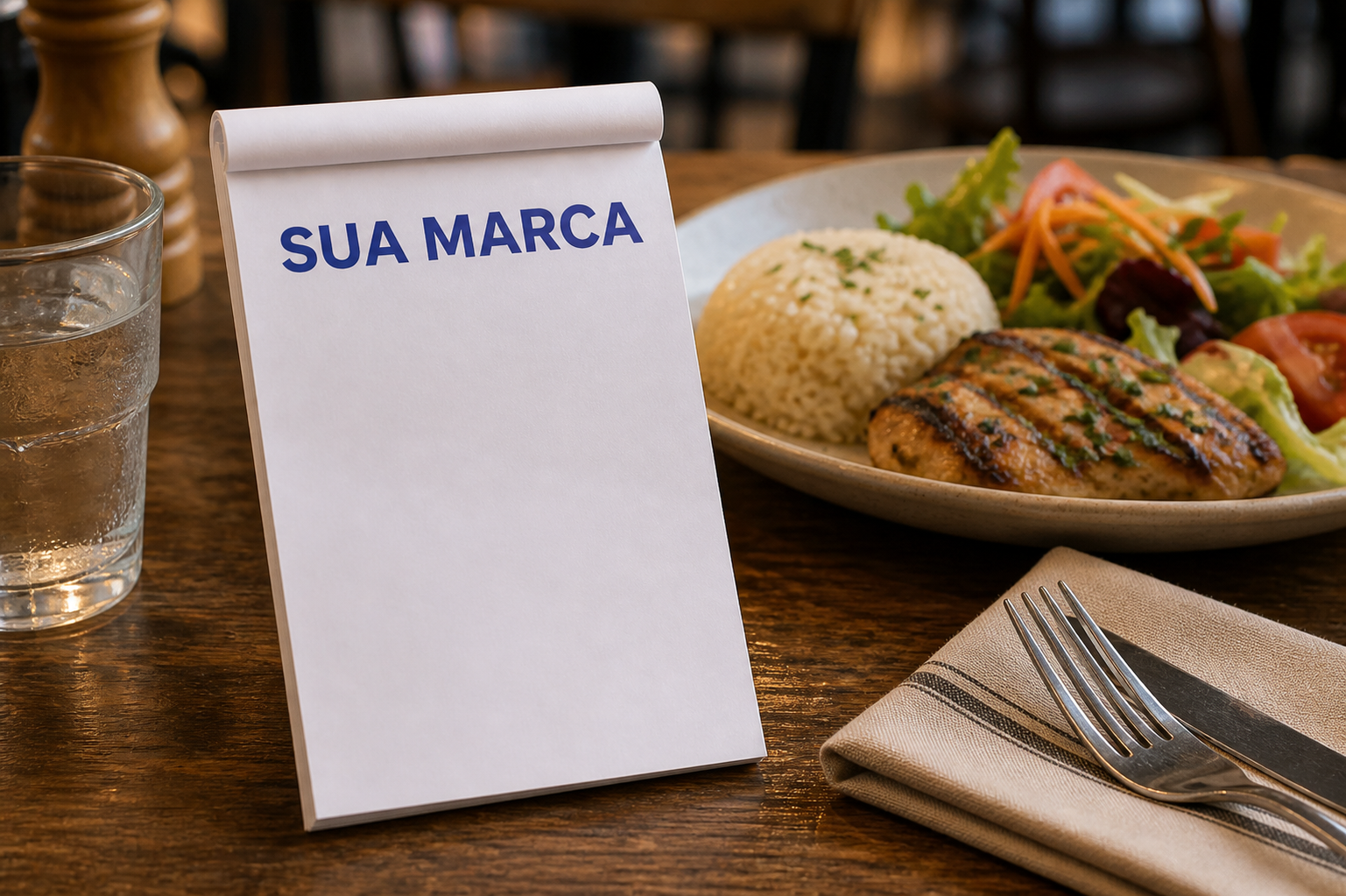 Comandas personalizadas com sua marca