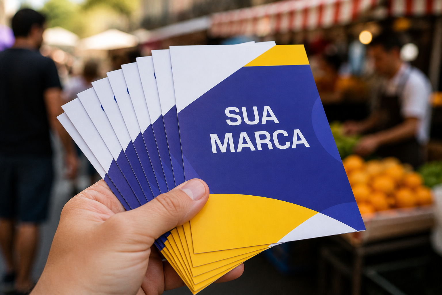 Panfletos personalizados com sua marca
